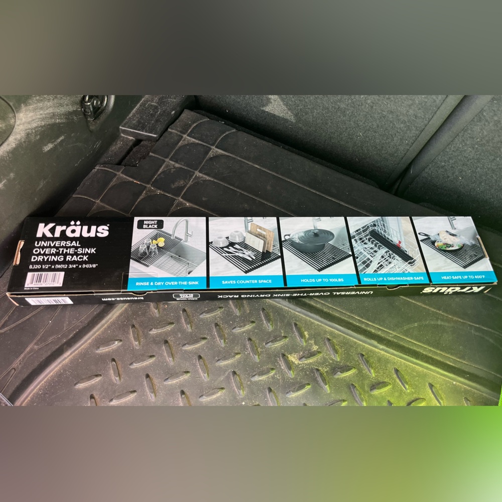 Kraus 12.75-in × 20.5-in Silicone Sink mat